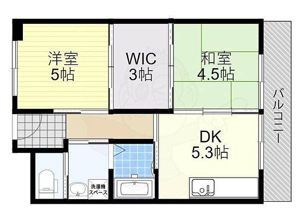 京都府京都市山科区西野様子見町(賃貸マンション2DK・10階・39.60㎡)の写真 その2