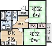 京都市山科区安朱馬場ノ東町 2階建 築28年のイメージ