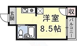 JR東海道・山陽本線 瀬田駅 徒歩14分の賃貸マンション 2階1Kの間取り