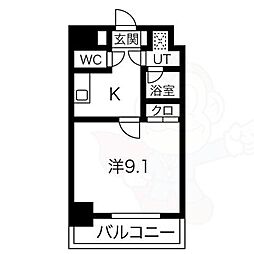 JR東海道・山陽本線 瀬田駅 徒歩5分の賃貸マンション 3階1Kの間取り
