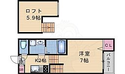 ハーモニーテラスオータムフォレスト 1Kの間取図画像