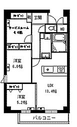 デラーノ 1階2SLDKの間取り
