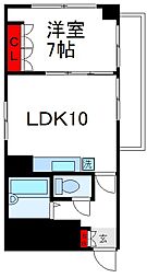 メゾンキィーズ 1LDKの間取図画像