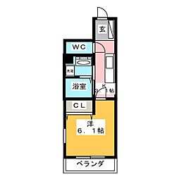 間取図画像 1K