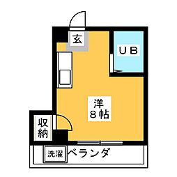 ジョードリーム ワンルームの間取図画像