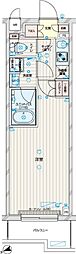 ルーブル武蔵新城七番館 3階1Kの間取り