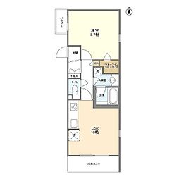 Coted'Or 1LDKの間取図画像
