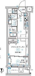 RELUXIA武蔵中原 1DKの間取図画像