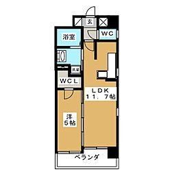 JeunesseAmour 1LDKの間取図画像