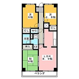 アーバンパーク市ヶ尾 3LDKの間取図画像