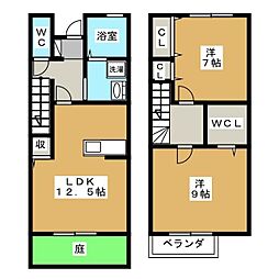 ディアコート大倉山 2LDKの間取図画像