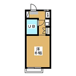 ハイム明峰 ワンルームの間取図画像