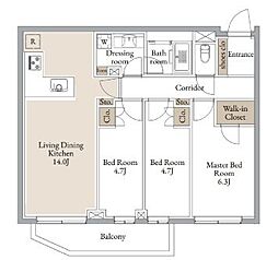 間取図画像 3LDK