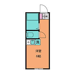 ヒルズ三ッ沢下町Ａ棟 1階ワンルームの間取り