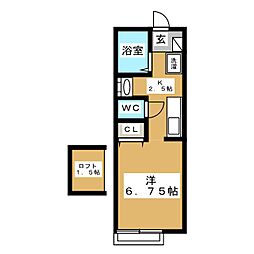 セラビ神大寺 ワンルームの間取図画像