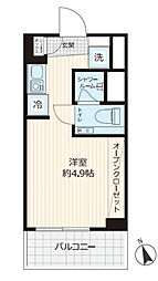 ステラコート横浜白楽 1Kの間取図画像