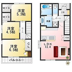 IZUMI 3LDKの間取図画像
