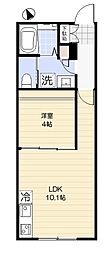 Fenice Hakuraku(フェニーチェ白楽) 1LDKの間取図画像