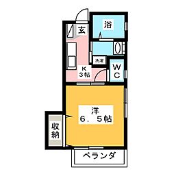 間取図画像 1K