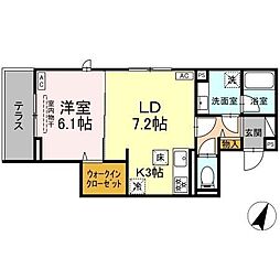 間取図画像 1LDK