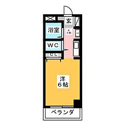 ビートルズスクエア横浜 1Kの間取図画像