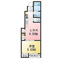 アイメゾン 1LDKの間取図画像