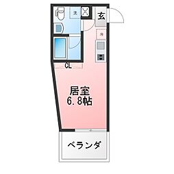 LUCE ワンルームの間取図画像