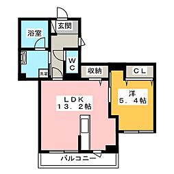 SkyAvenueYokohama 1LDKの間取図画像