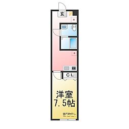 QUIET CRAB HOUSE 瀬谷(仮) 1Kの間取図画像