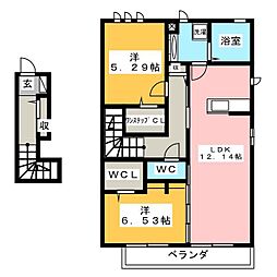 間取図画像 2LDK