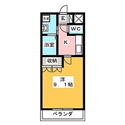 間取図画像 1K