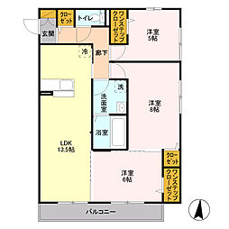 間取図画像 3LDK
