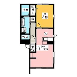 間取図画像 1LDK