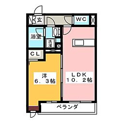 間取図画像 1LDK