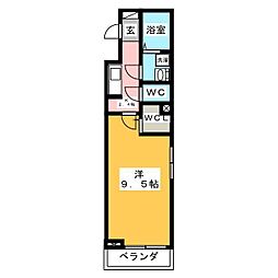 コンフォートブルック逗子 1Kの間取図画像