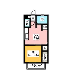 間取図画像 1DK