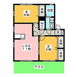 間取図画像 2LDK