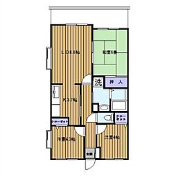 フェリースいずみ中央 2SLDKの間取図画像