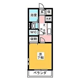 間取図画像 1K