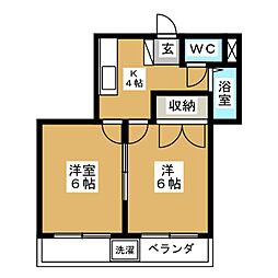 間取図画像 2K