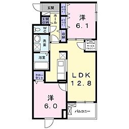 間取図画像 2LDK