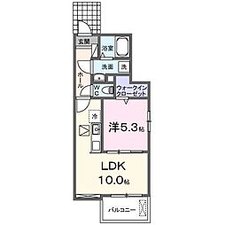 シャトレーBAN 1LDKの間取図画像