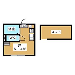 プライムテラス相模大野 ワンルームの間取図画像