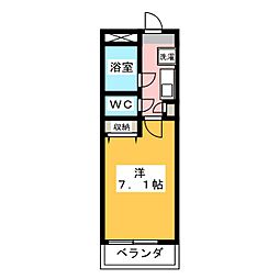 ダイトープラザファースト 1Kの間取図画像