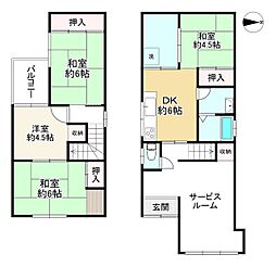 大阪市平野区長吉六反４丁目の一戸建て