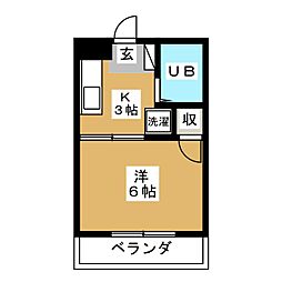 間取図画像 1K