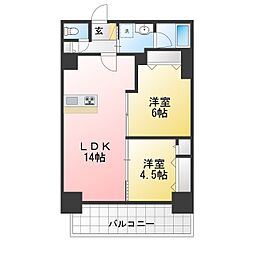 Welina Halelea 2LDKの間取図画像
