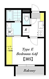 エルパティス吉祥寺 1Kの間取図画像
