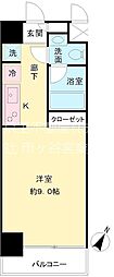 グレンパーク秋葉原イースト ワンルームの間取図画像