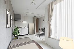 LAPiS上北沢I 303 3階ワンルームのリビング/ダイニング